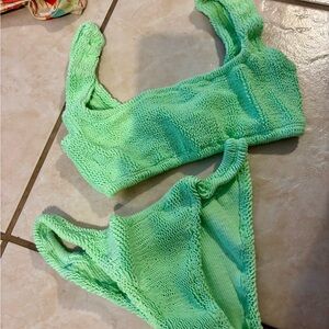 Elysian Textured Mint Green Bikini Set